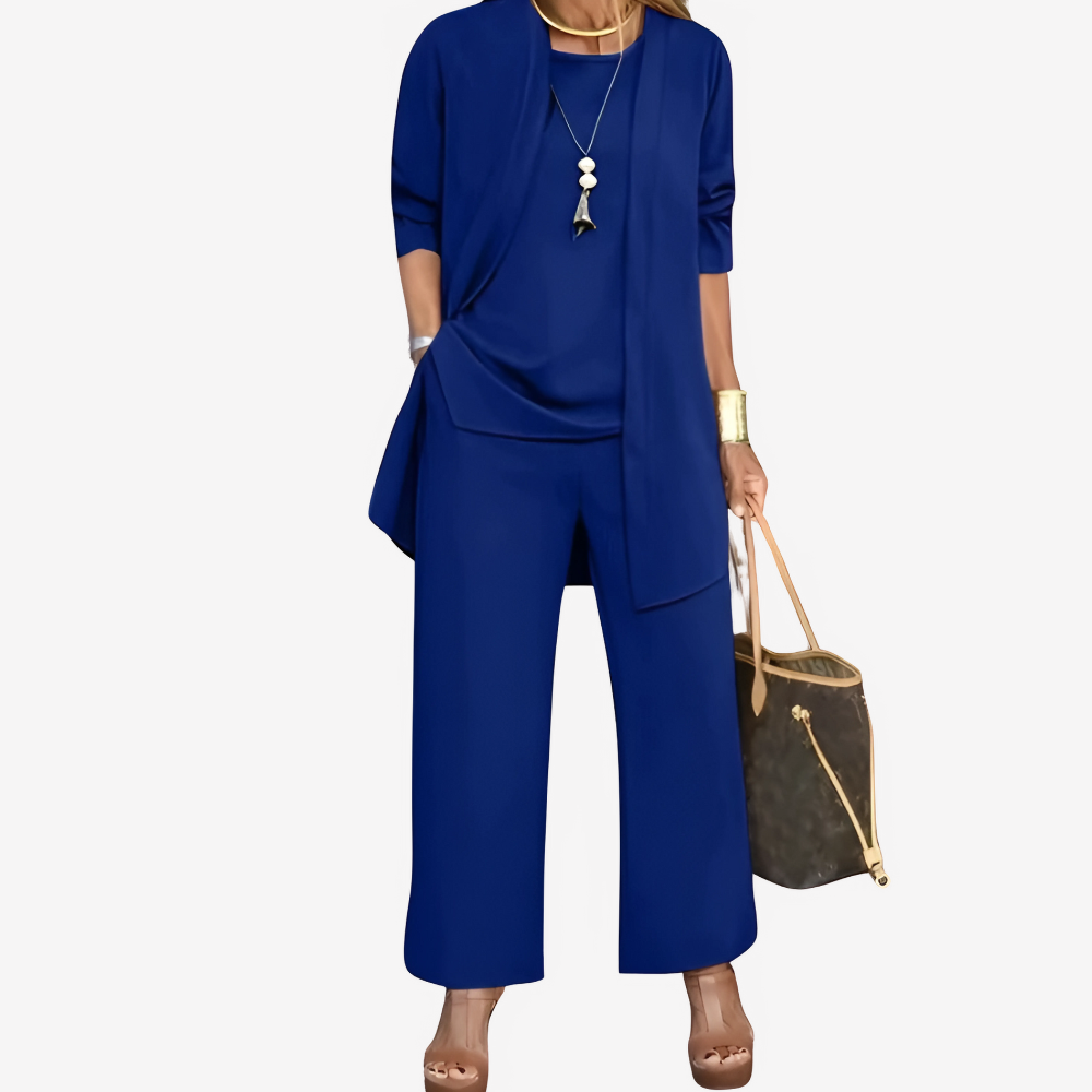 Chic Three-Piece Pant Set for Women