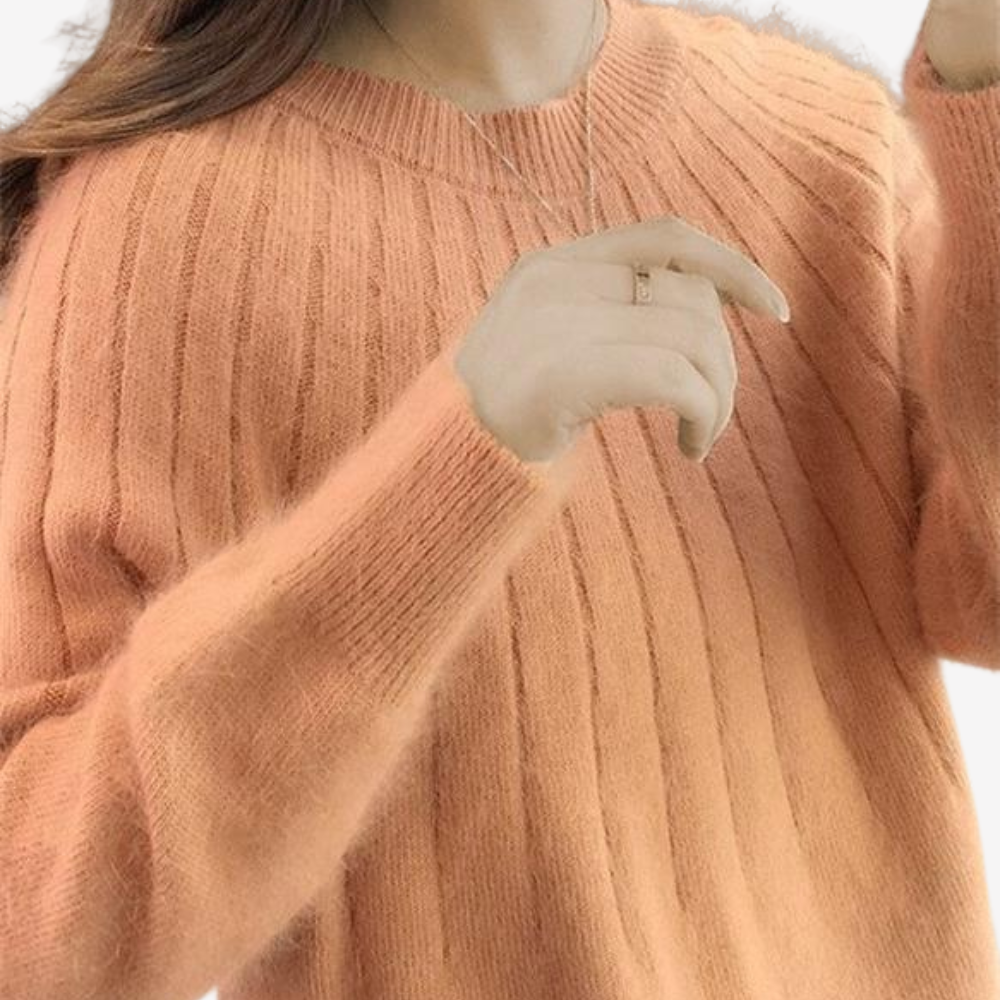 Soft Knit Crewneck Sweater for Women
