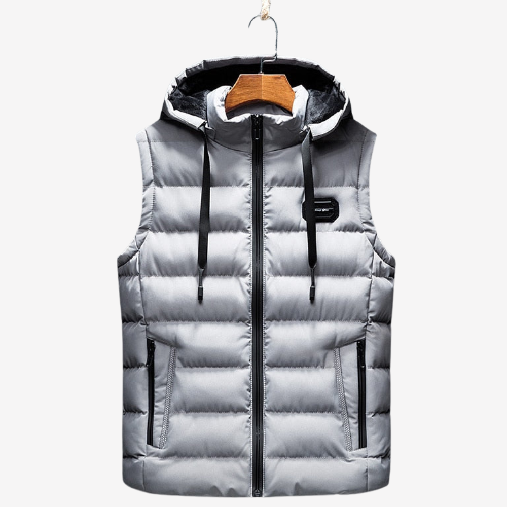 Puffer Hooded Vest for Men