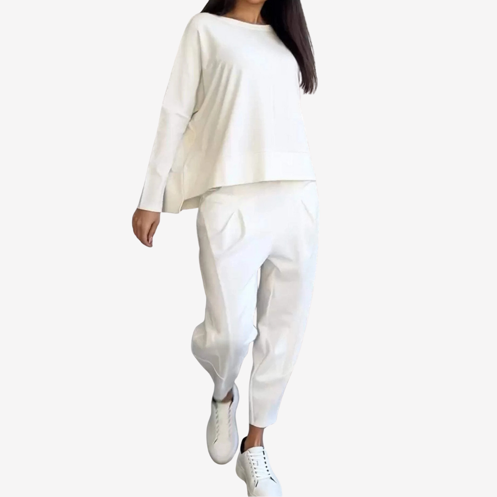 Casual Long Sleeve Pant Set for Women