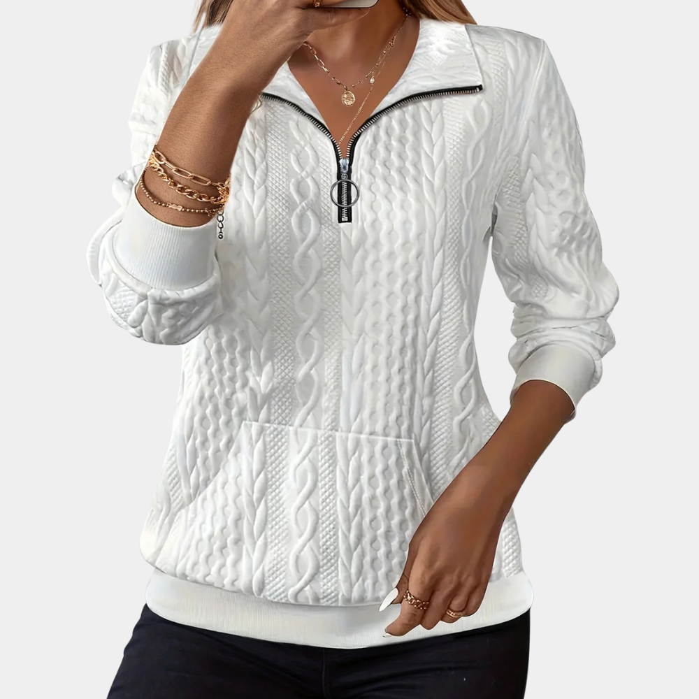 Half Zip Sweater for Women