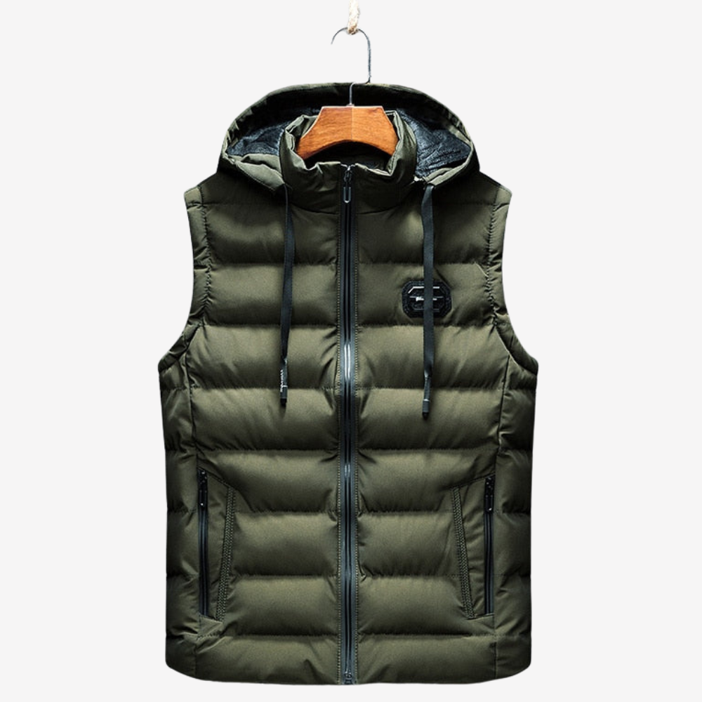 Puffer Hooded Vest for Men