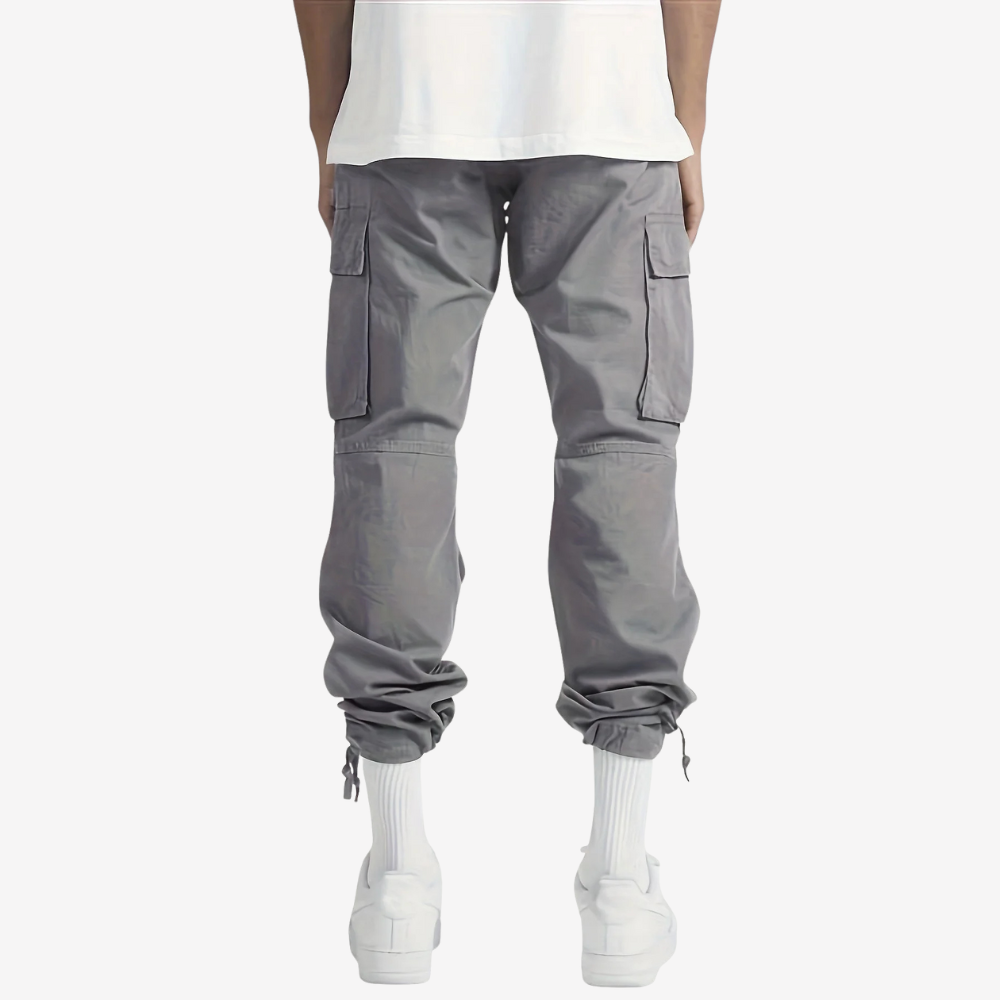 Casual Straight-Leg Cargo Pants for Men