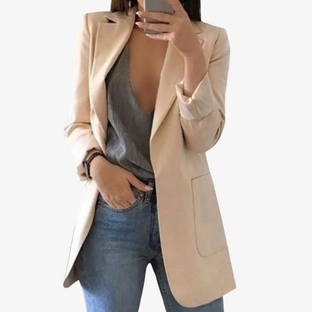 Chic Longline Blazer Jacket for Women