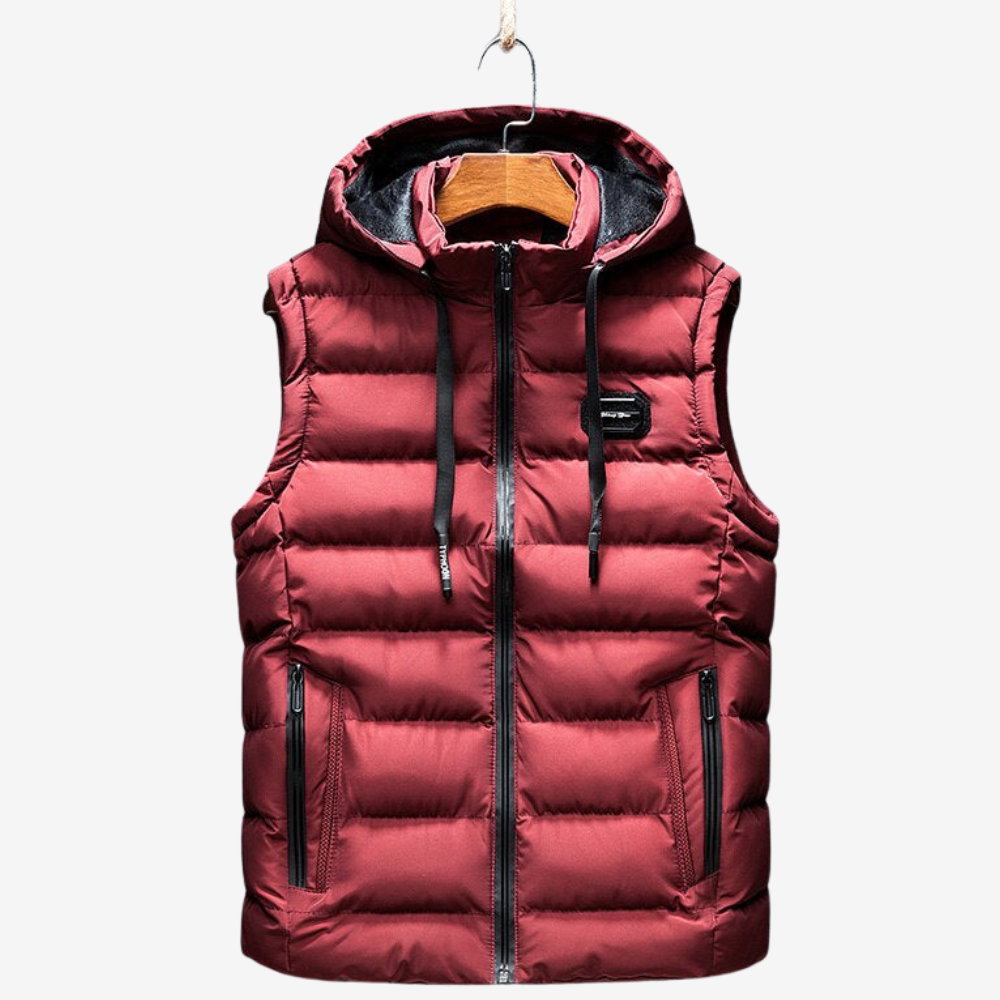 Puffer Hooded Vest for Men