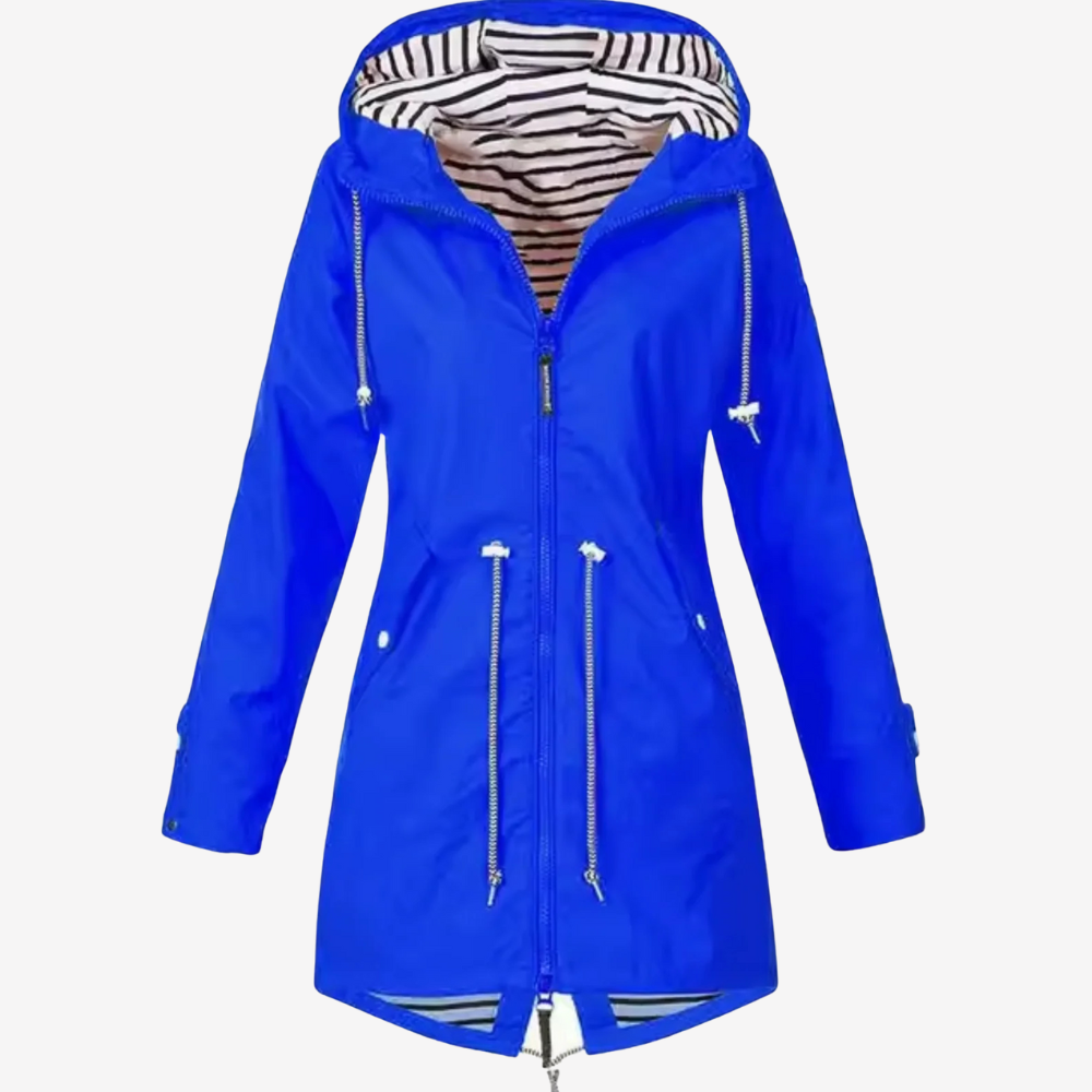 Lightweight Hooded Raincoat for Women