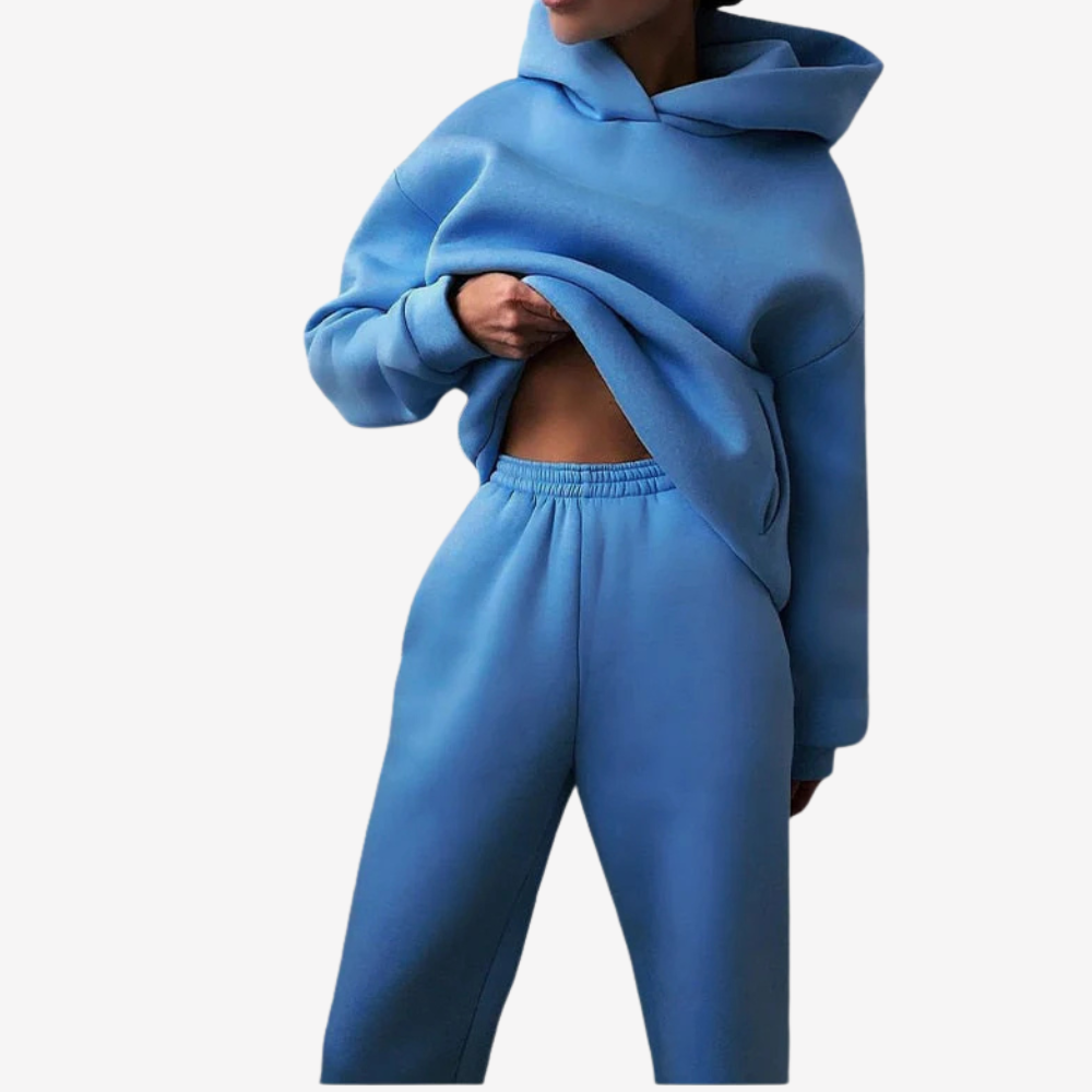 Cozy Oversized Hoodie and Sweatpants Set for Women