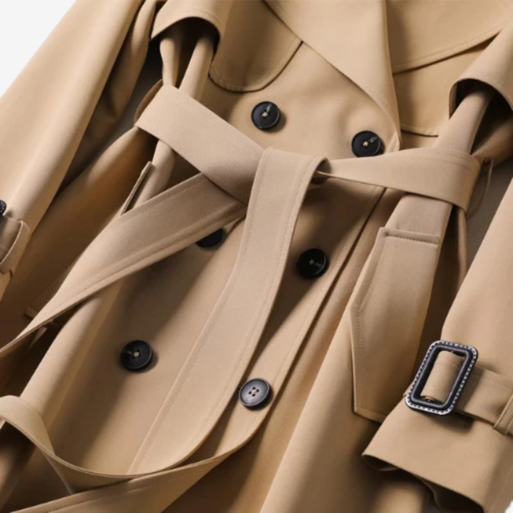 Chic Longline Trench Coat for Women