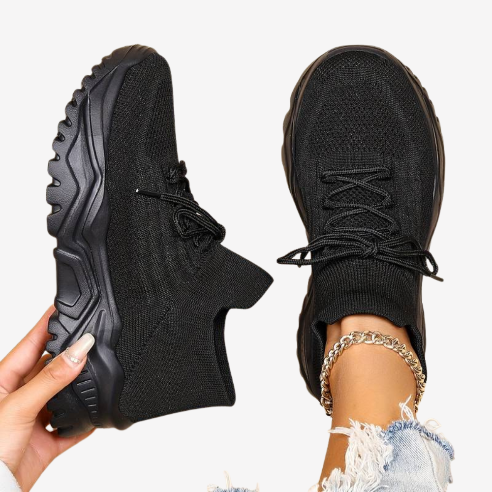 Breathable Knit Chunky Sneakers for Women