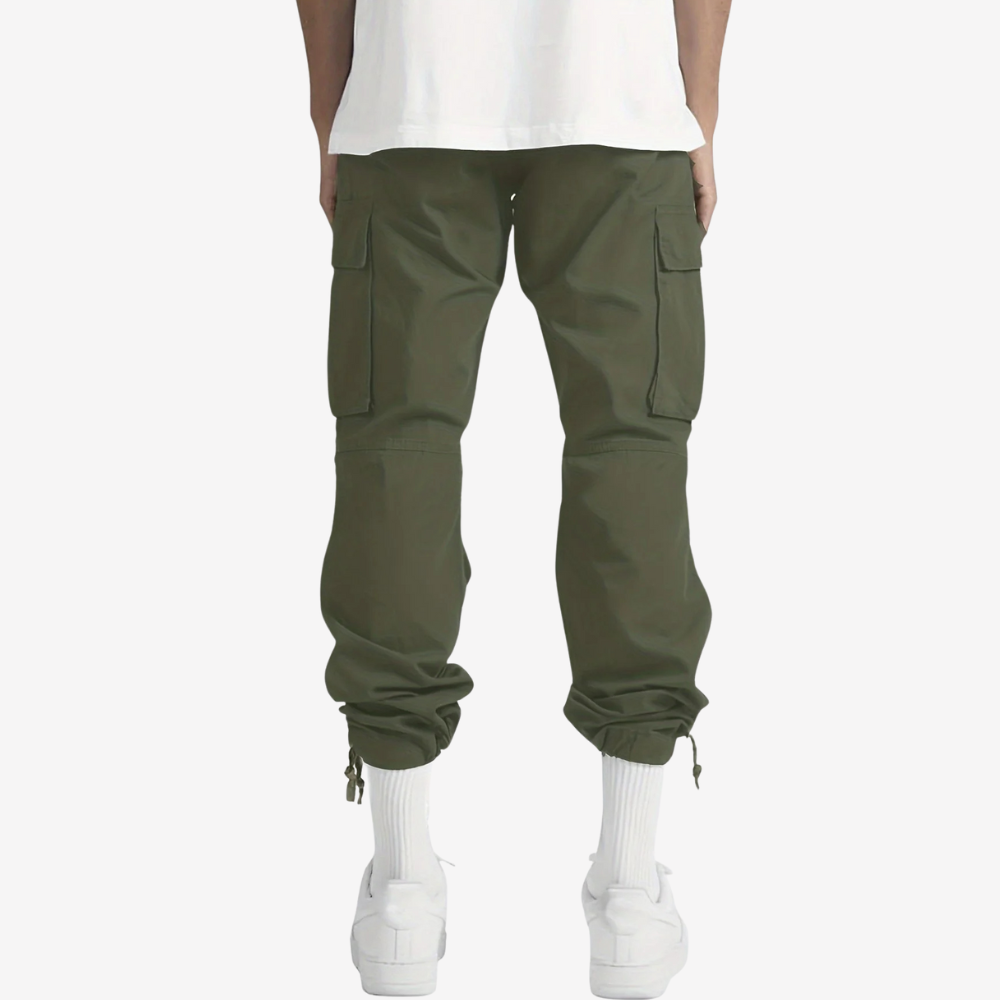 Casual Straight-Leg Cargo Pants for Men