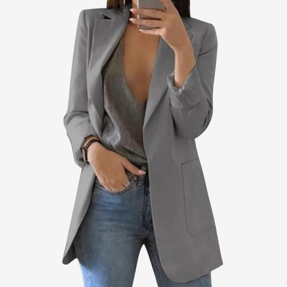 Chic Longline Blazer Jacket for Women