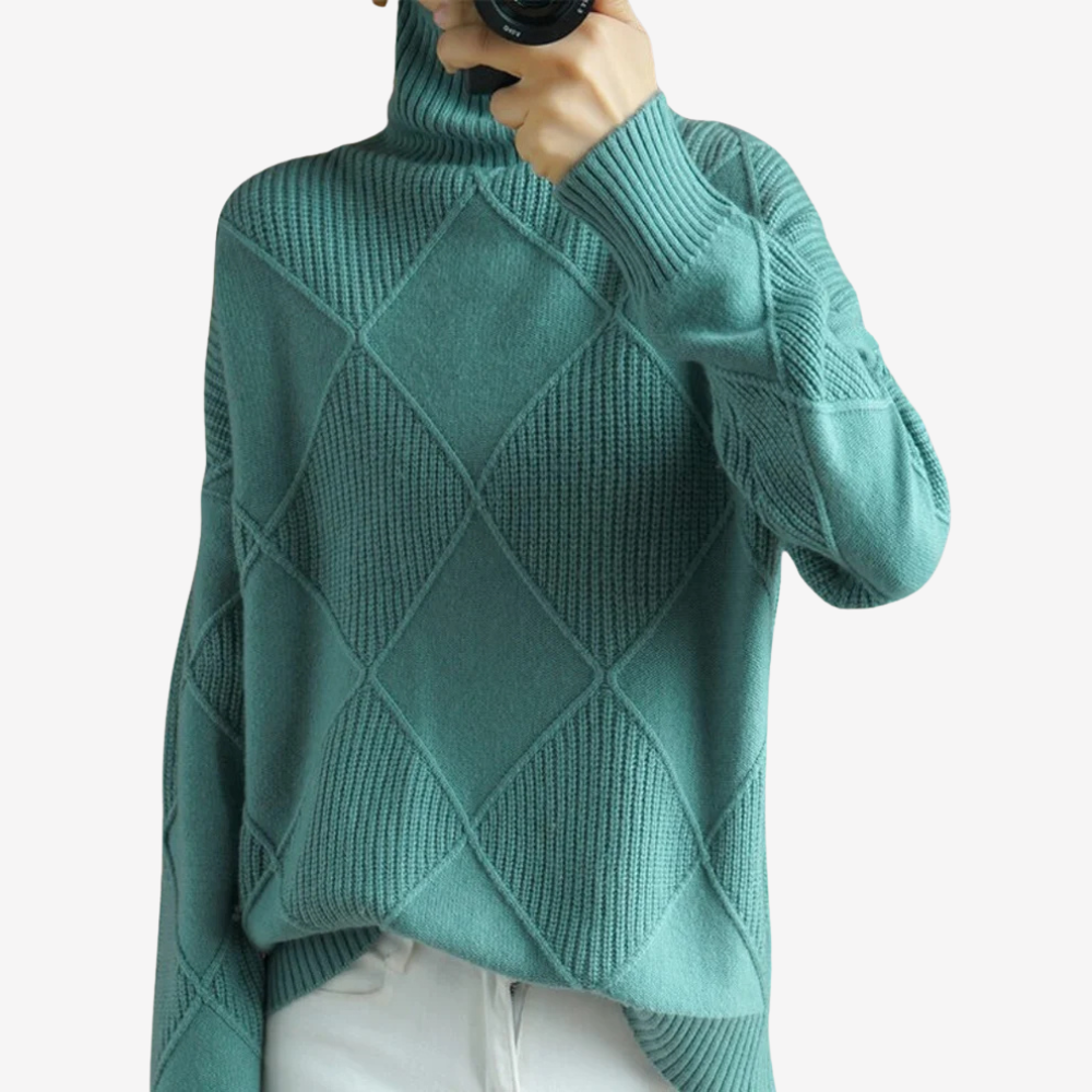 Cozy Knit Turtleneck Sweater for Women