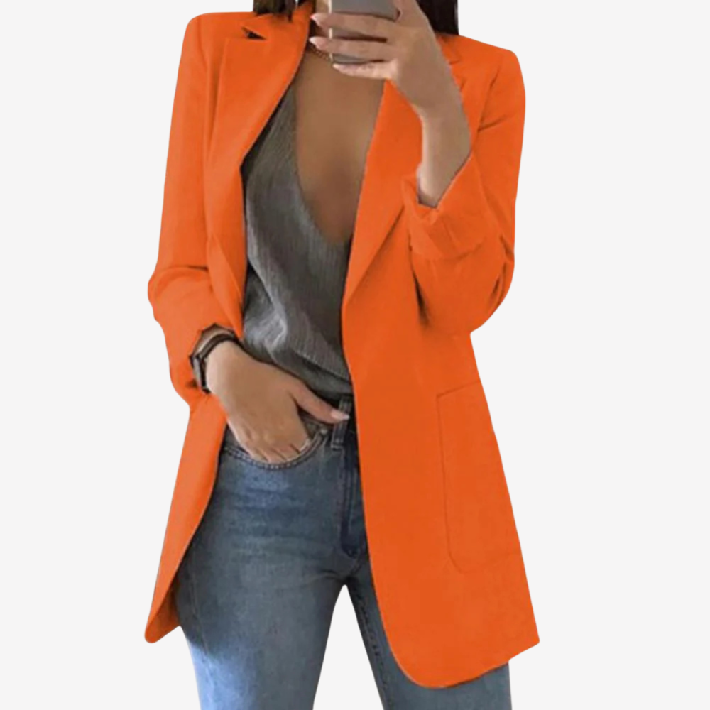 Chic Longline Blazer Jacket for Women