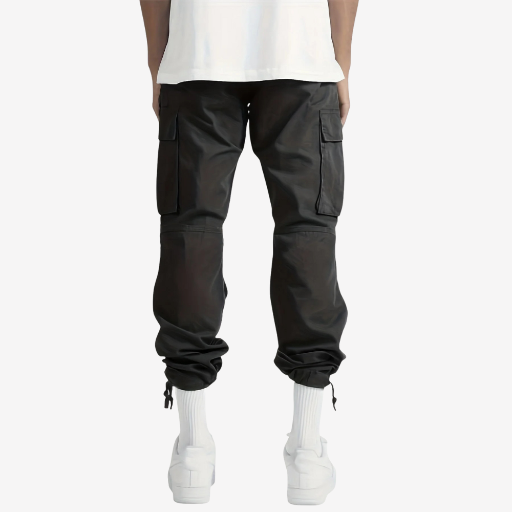 Casual Straight-Leg Cargo Pants for Men