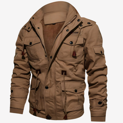 Warm Fleece Lined Parka Jacket for Men