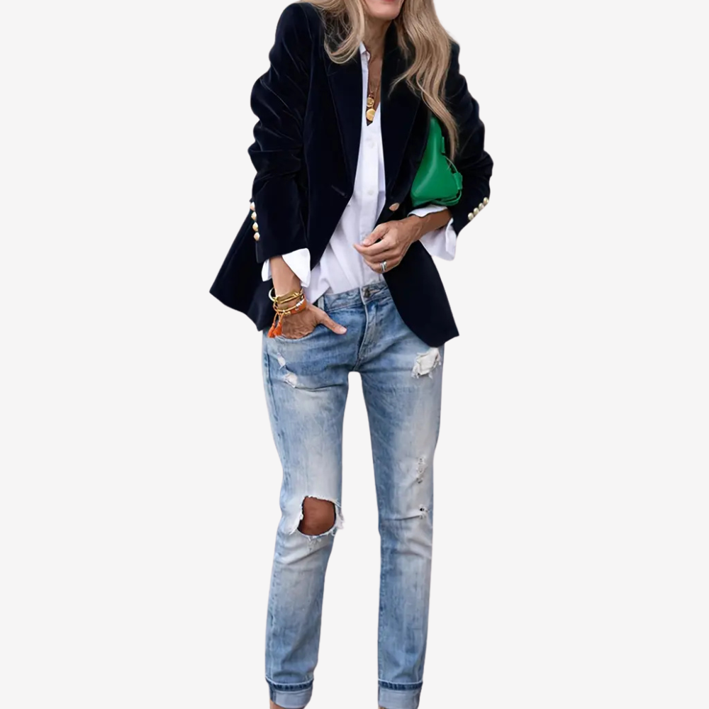 Velvet Blazer Jacket for Women