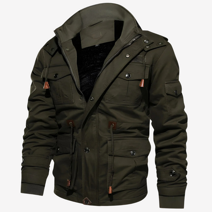 Warm Fleece Lined Parka Jacket for Men