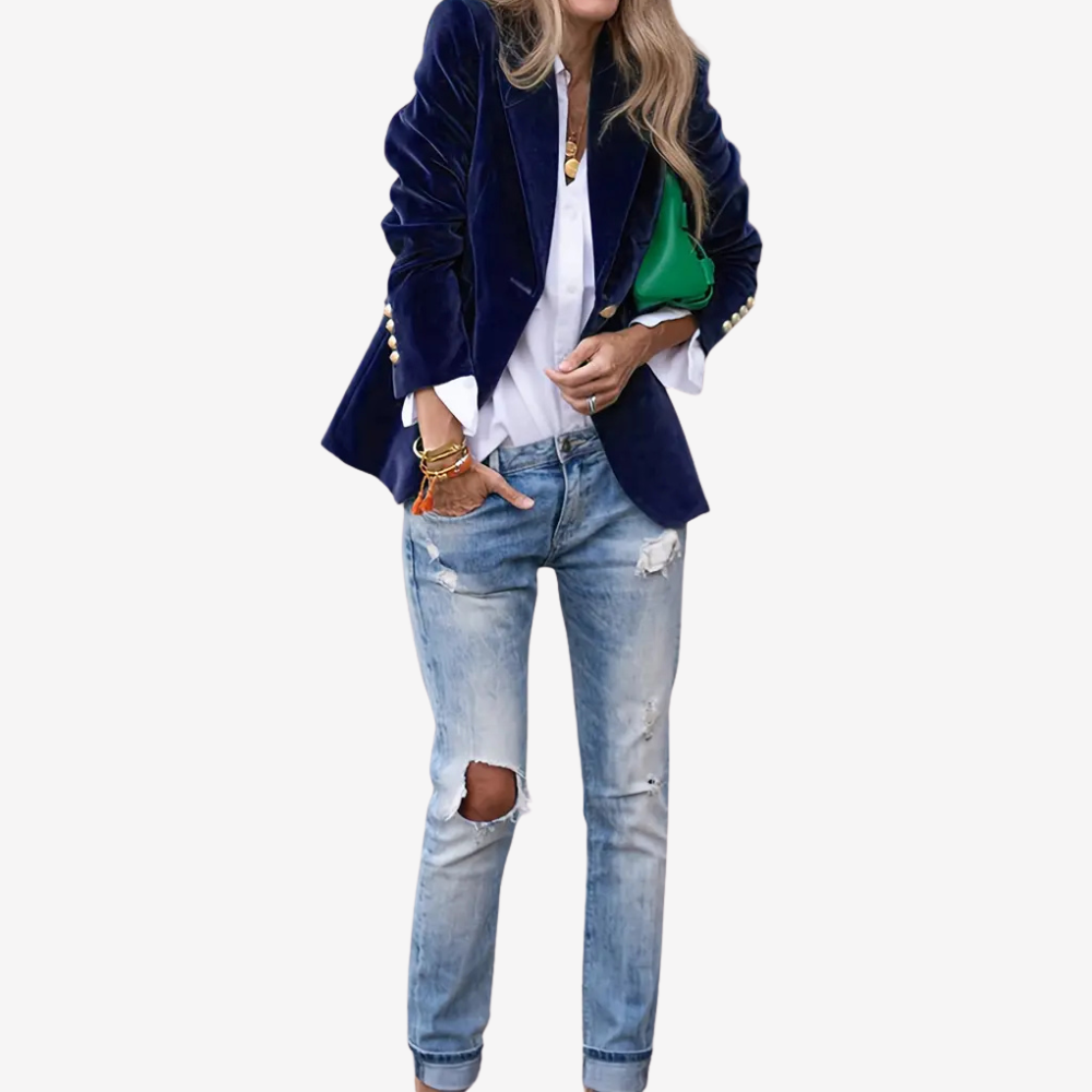 Velvet Blazer Jacket for Women