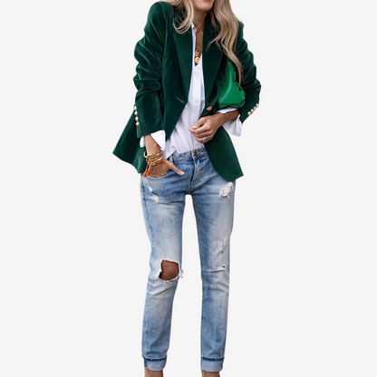 Velvet Blazer Jacket for Women