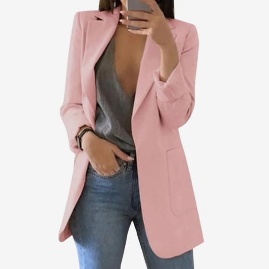 Chic Longline Blazer Jacket for Women