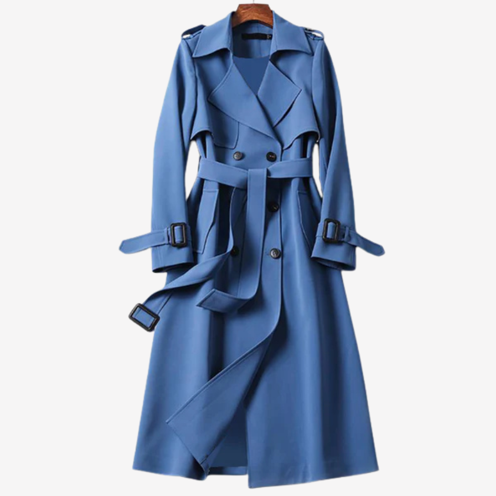 Chic Longline Trench Coat for Women