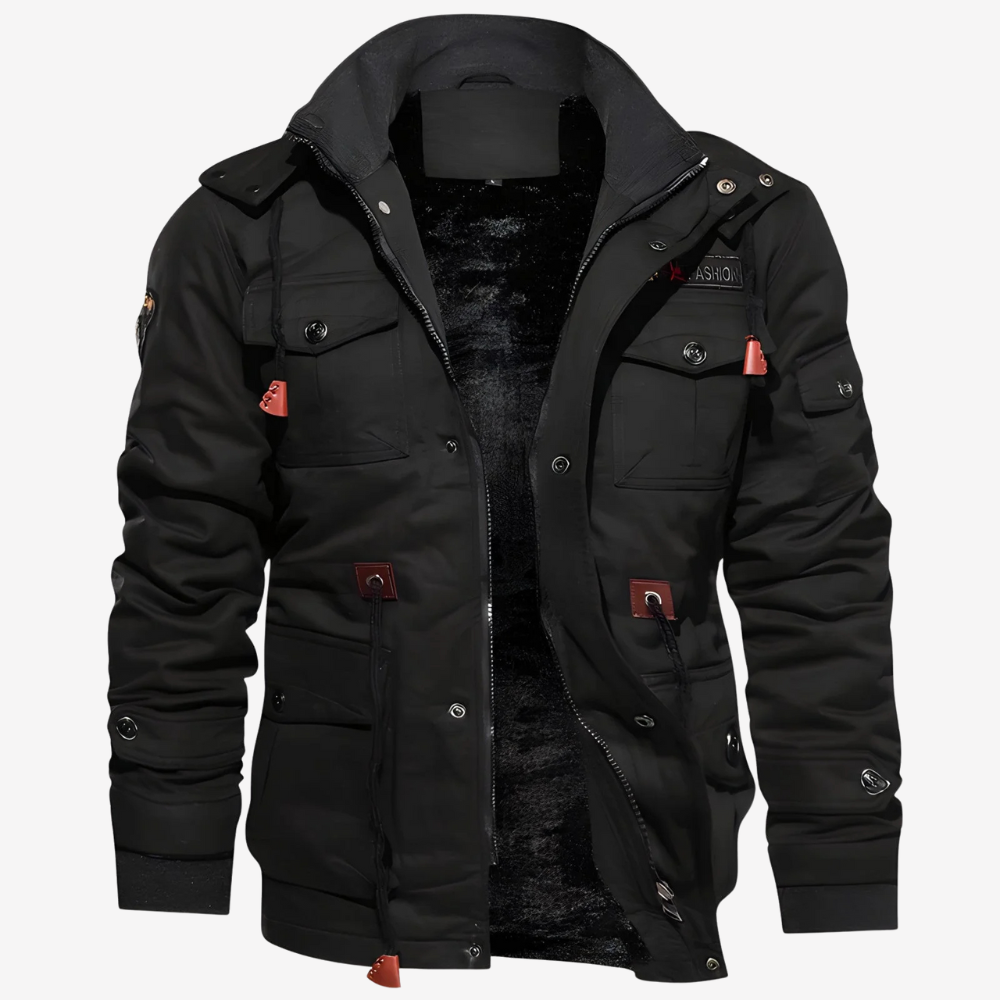 Warm Fleece Lined Parka Jacket for Men