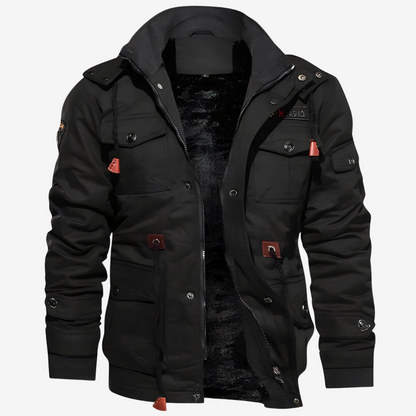 Warm Fleece Lined Parka Jacket for Men