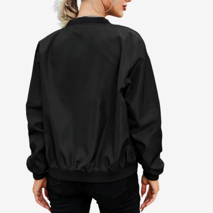 Trendy Lightweight Bomber Jacket for Women