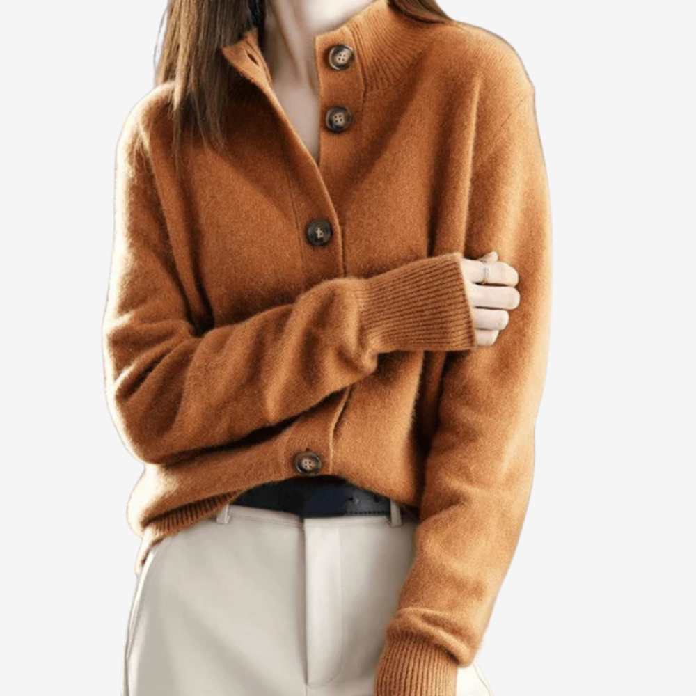 Soft Knit Button-up Cardigan Sweater for Women