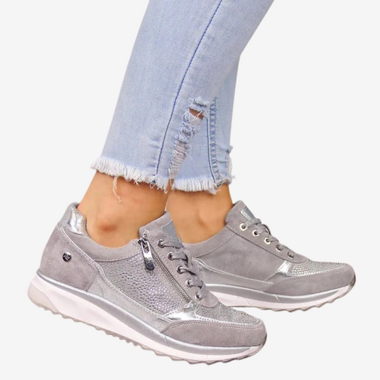 Trendy Suede Platform Sneakers for Women