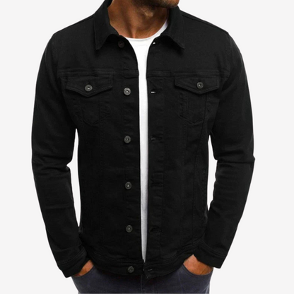 Casual Cotton Denim Jacket for Men