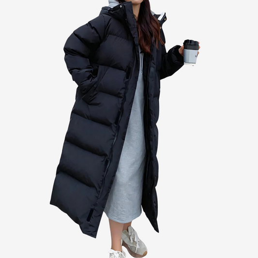 Warm Long Puffer Coat for Women