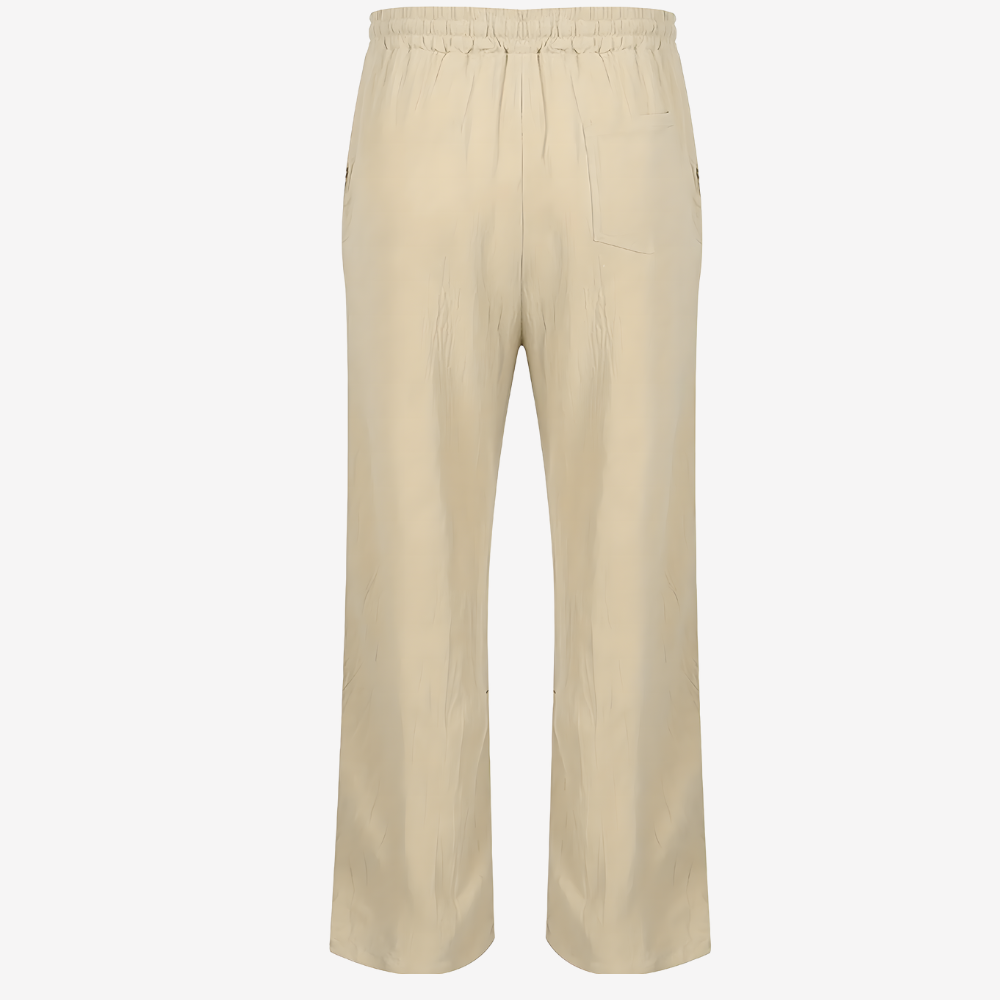 Casual Wide-Leg Elastic Waist Pants for Men