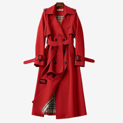 Chic Longline Trench Coat for Women