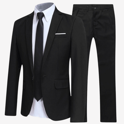 Slim Fit Business Suit Set for Men