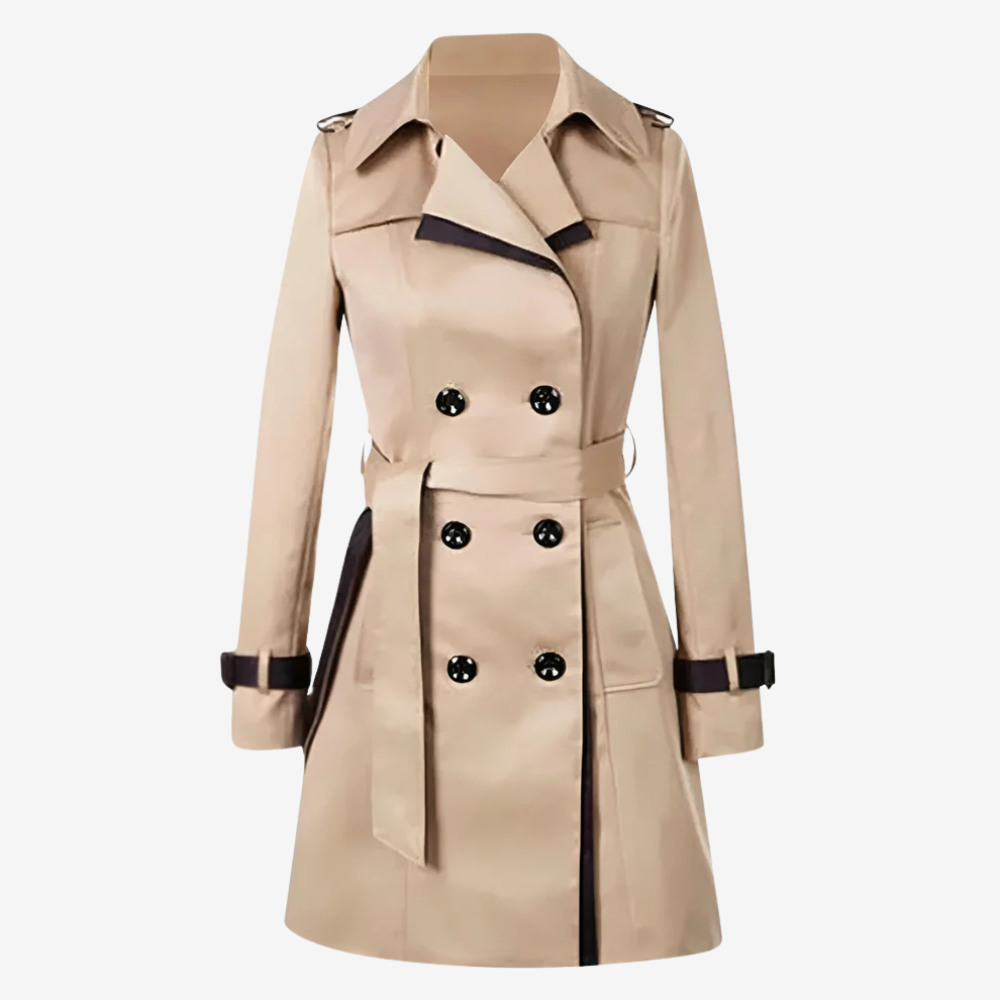 Chic Double-Breasted Trench Coat for Women