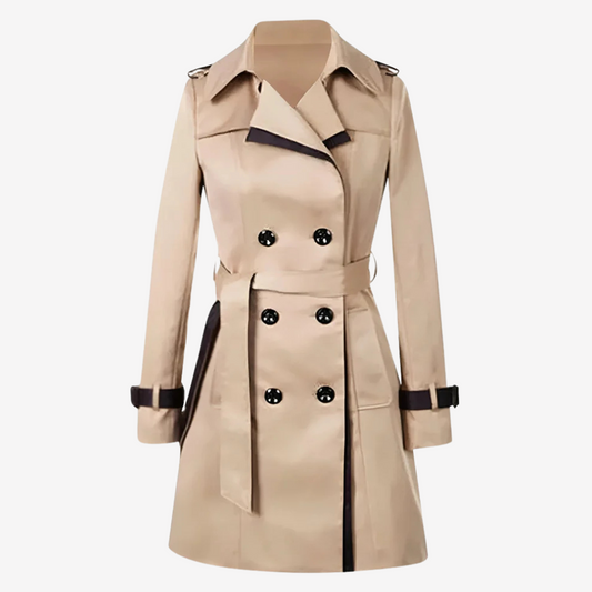 Chic Double-Breasted Trench Coat for Women