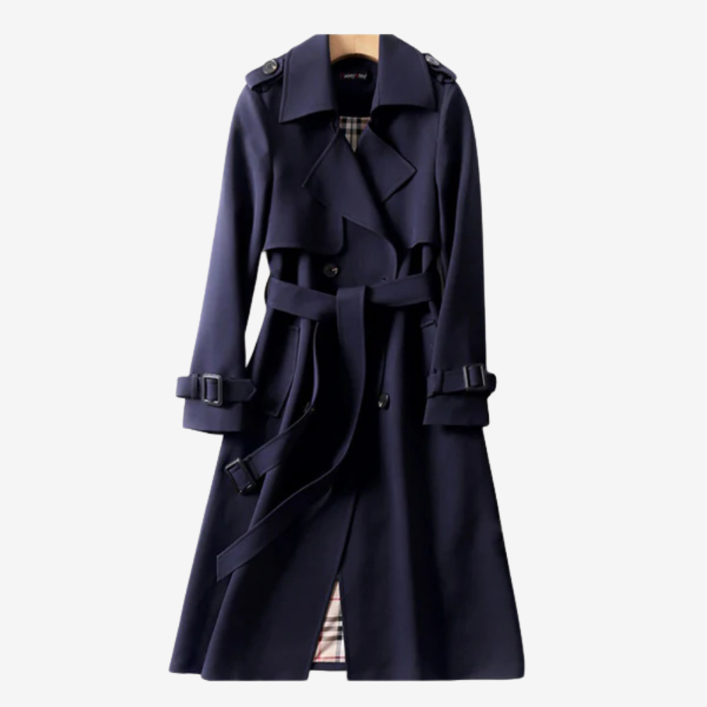 Chic Longline Trench Coat for Women