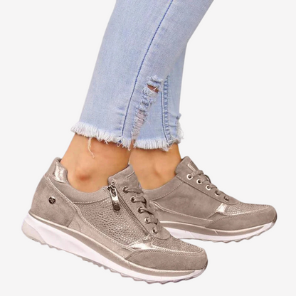Trendy Suede Platform Sneakers for Women