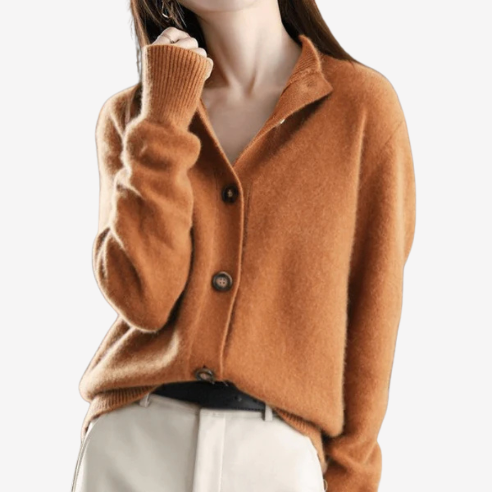 Soft Knit Button-up Cardigan Sweater for Women