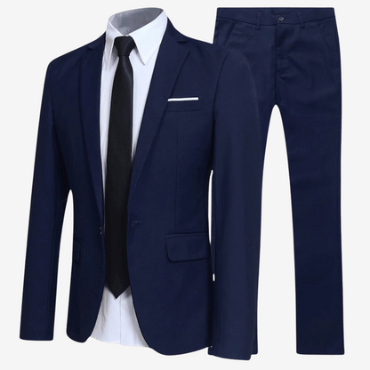 Slim Fit Business Suit Set for Men