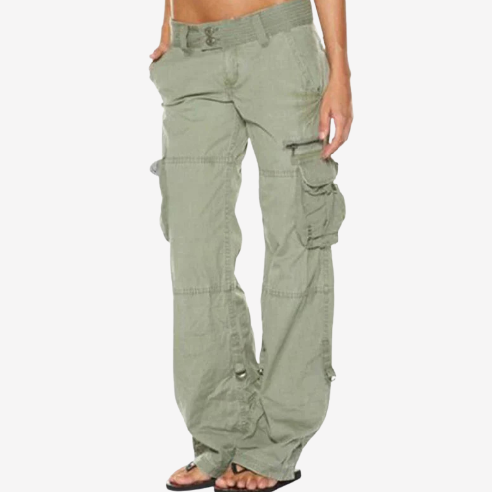 Relaxed Fit Cargo Pants for Women