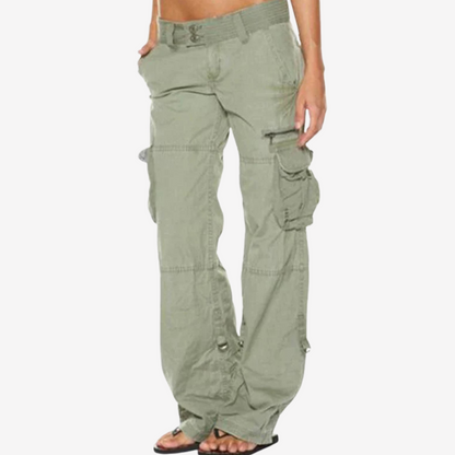 Relaxed Fit Cargo Pants for Women