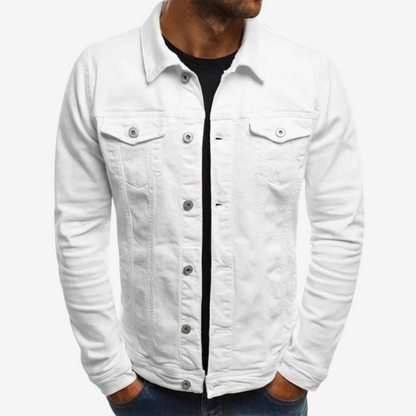 Casual Cotton Denim Jacket for Men