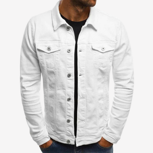 Casual Cotton Denim Jacket for Men