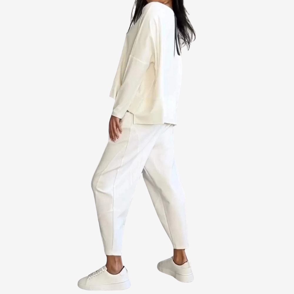 Casual Long Sleeve Pant Set for Women