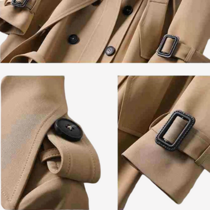 Chic Longline Trench Coat for Women