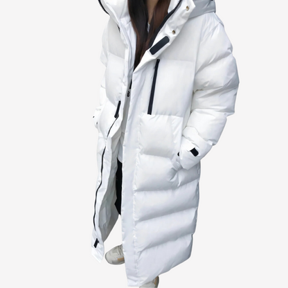 Warm Long Puffer Coat for Women
