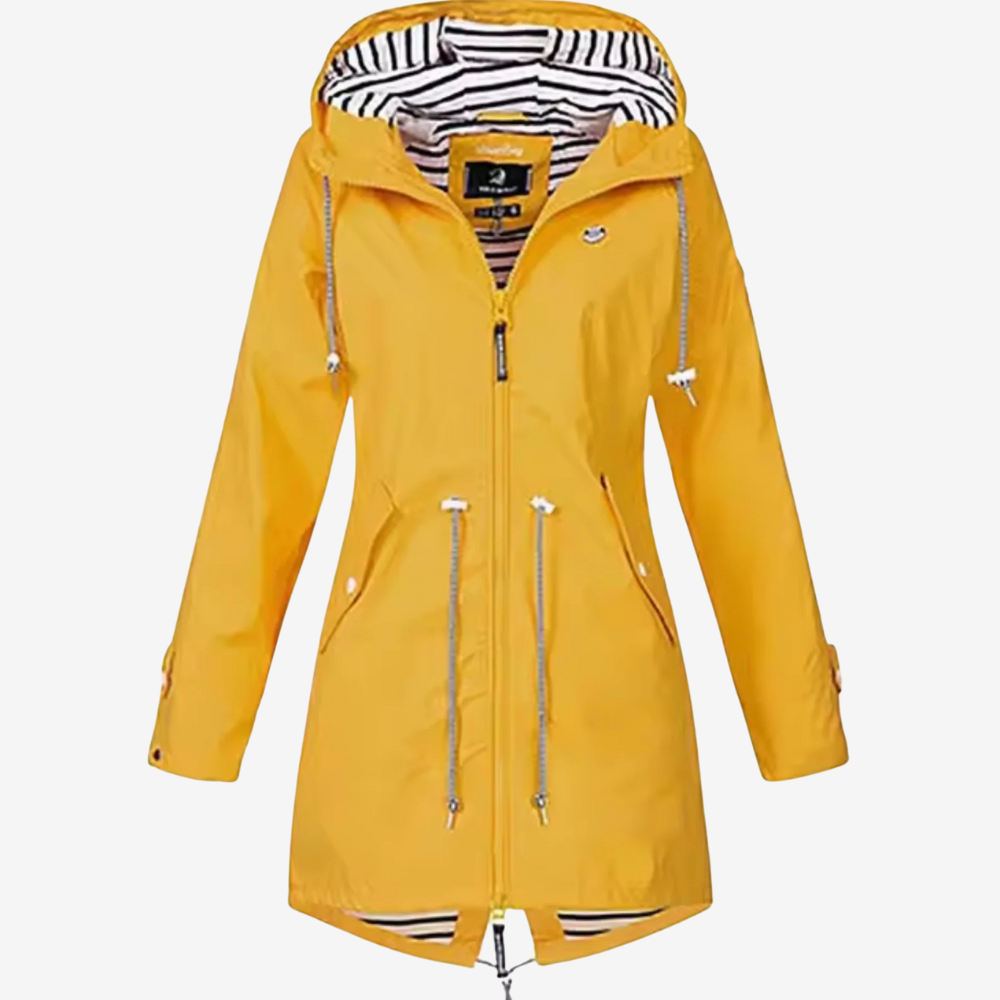 Lightweight Hooded Raincoat for Women