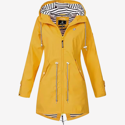 Lightweight Hooded Raincoat for Women